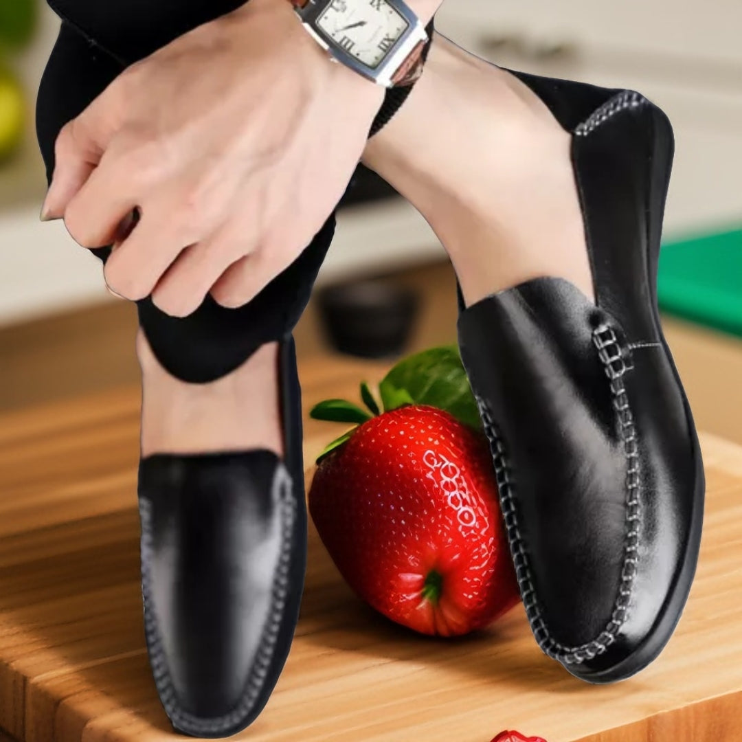 Classic Leather Loafer Shoes For Men Janata 001