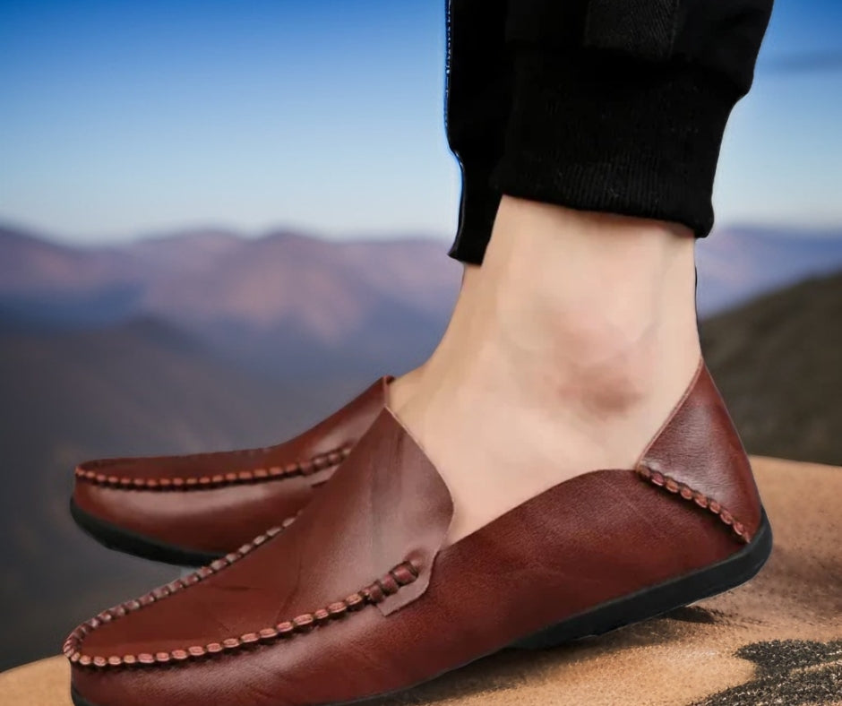 Classic Leather Loafer Shoes For Men Janata 001