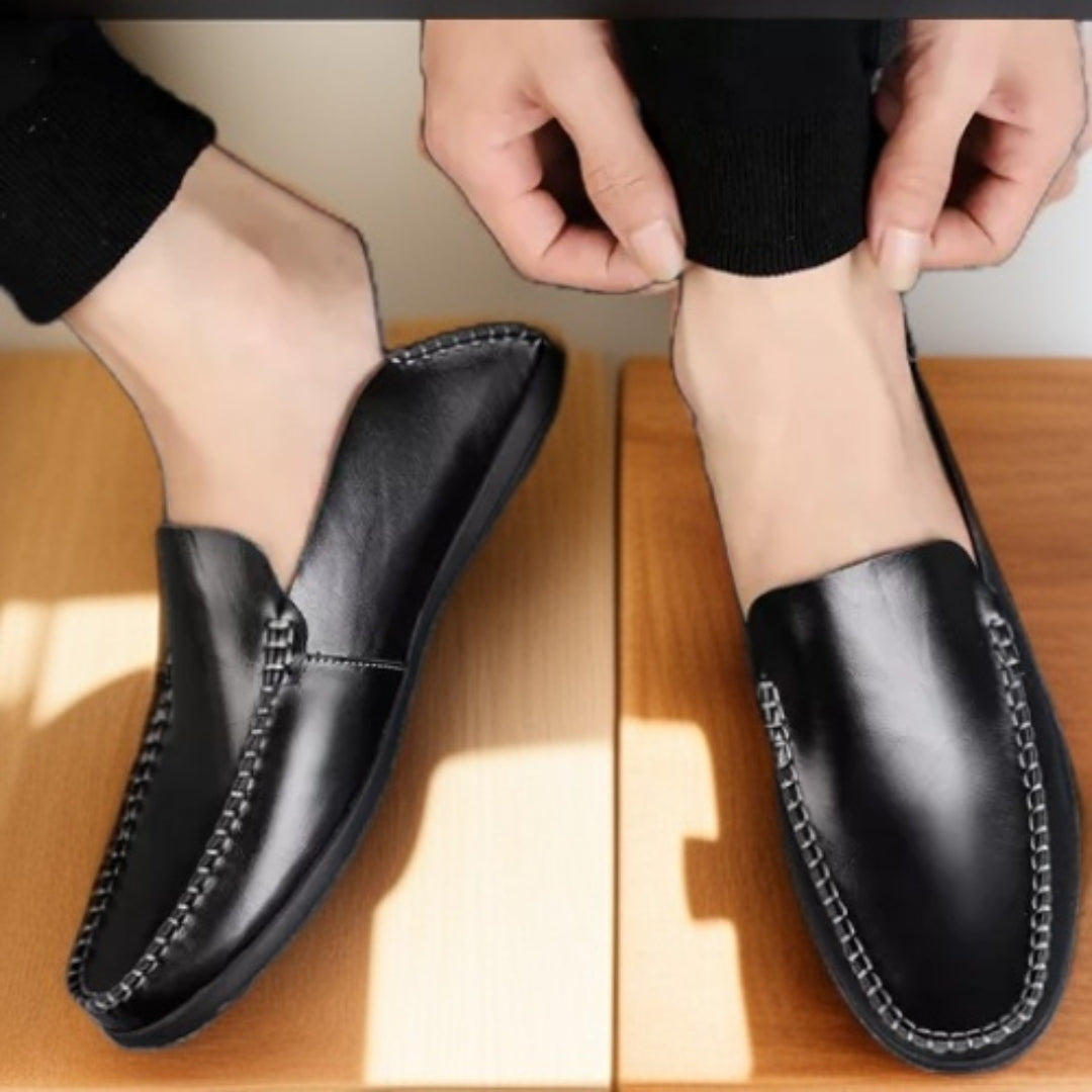 Classic Leather Loafer Shoes For Men Janata 001
