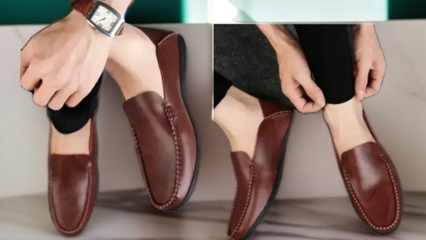 Classic Leather Loafer Shoes For Men Janata 001