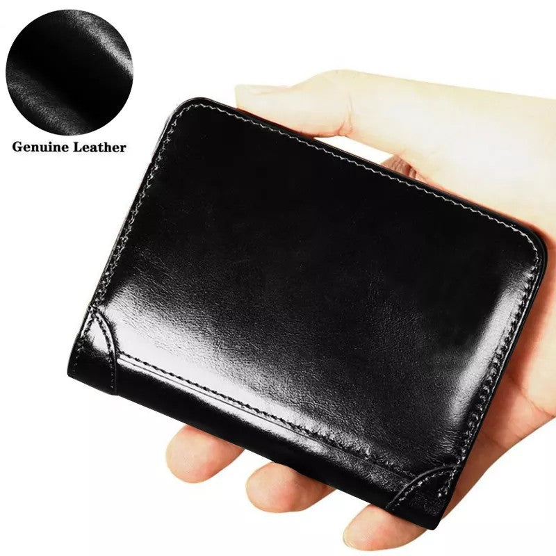 Leather Short Wallet