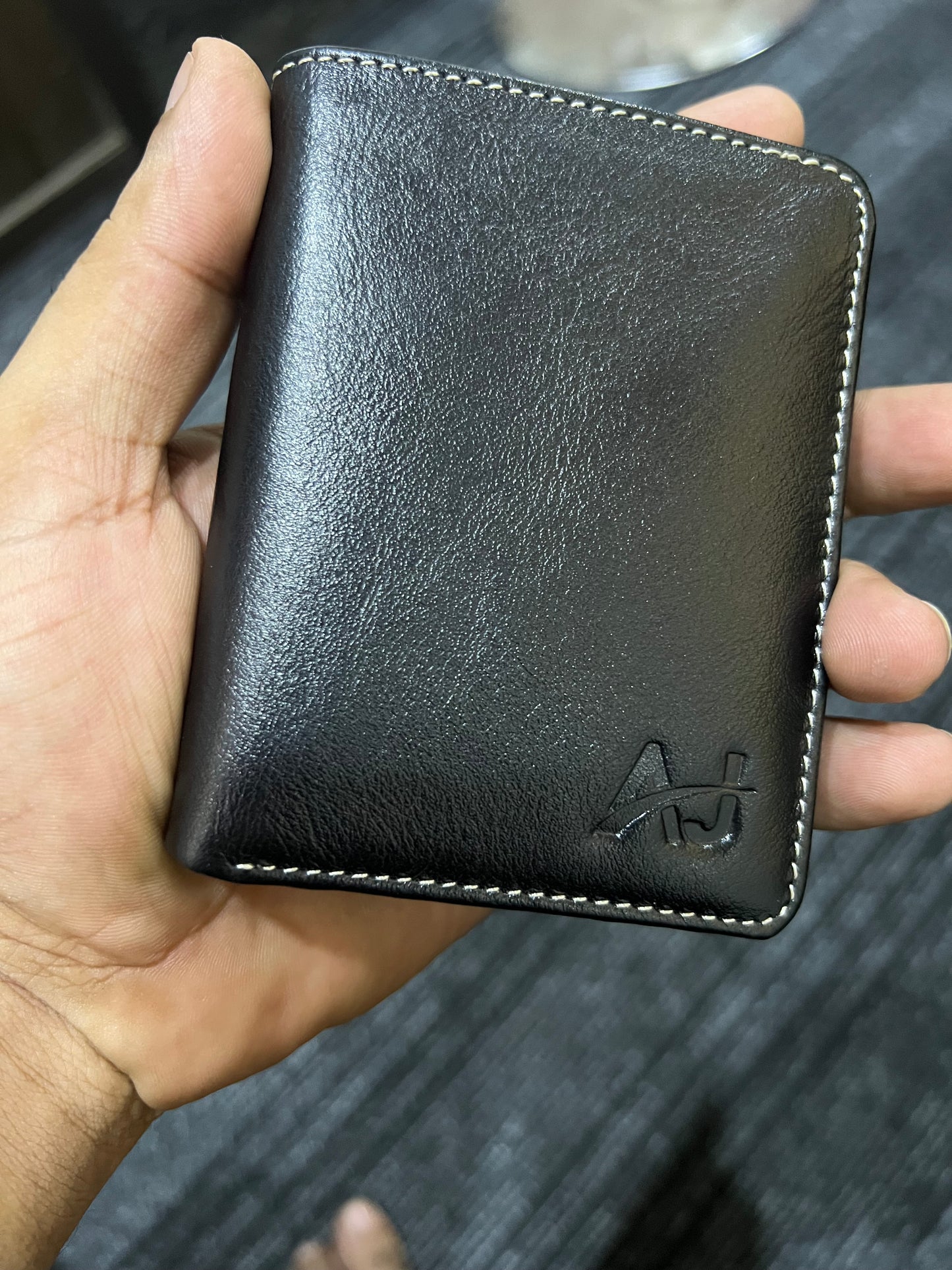 Leather Bifold Back Zipper Wallet For Men