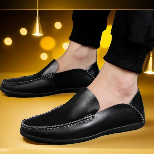 Classic Leather Loafer Shoes For Men Janata 001