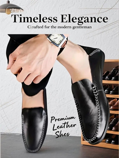 Classic Leather Loafer Shoes For Men Janata 001