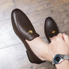 Luxury genuine Leather Tassel Loafers JST - 002