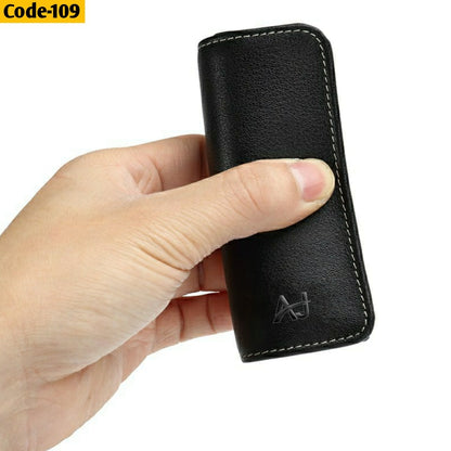 Leather Bifold Back Zipper Wallet For Men