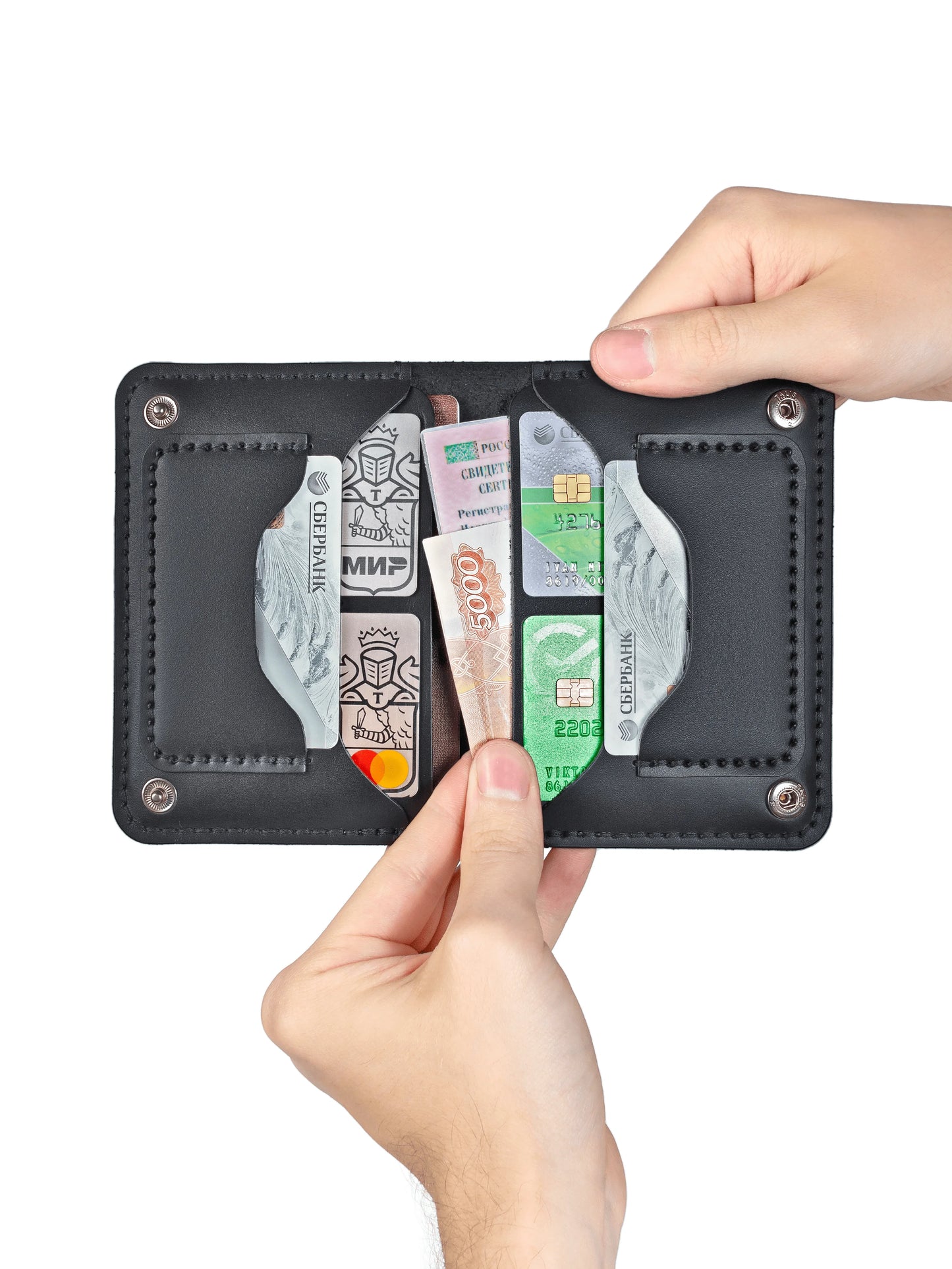 Genuine Leather Malti Travel Passport Holder