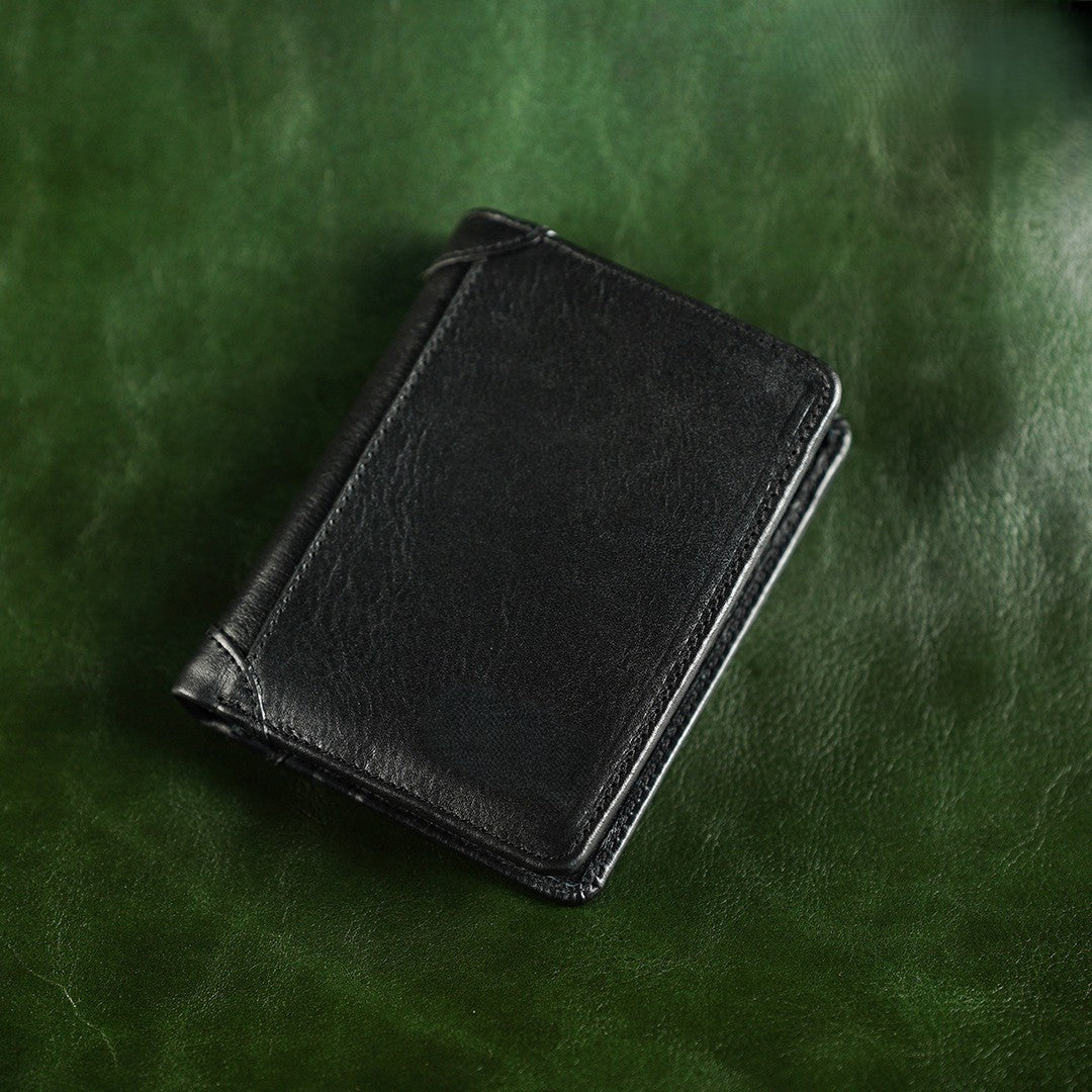 Agon Leather Short Wallet