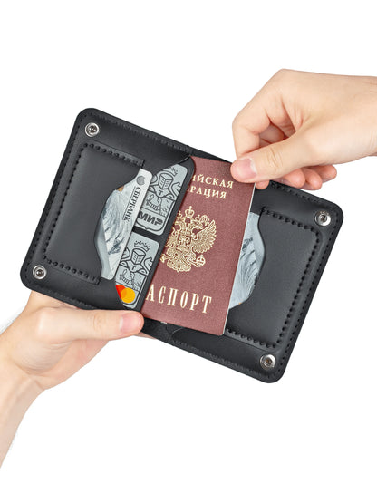 Genuine Leather Malti Travel Passport Holder