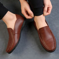 Leather Loafer One part Shoes For Men. JS-001