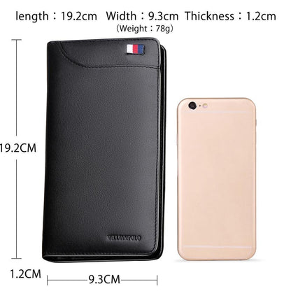 Premium Leather Long Wallet