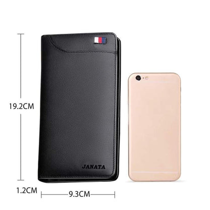 Premium Leather Long Wallet