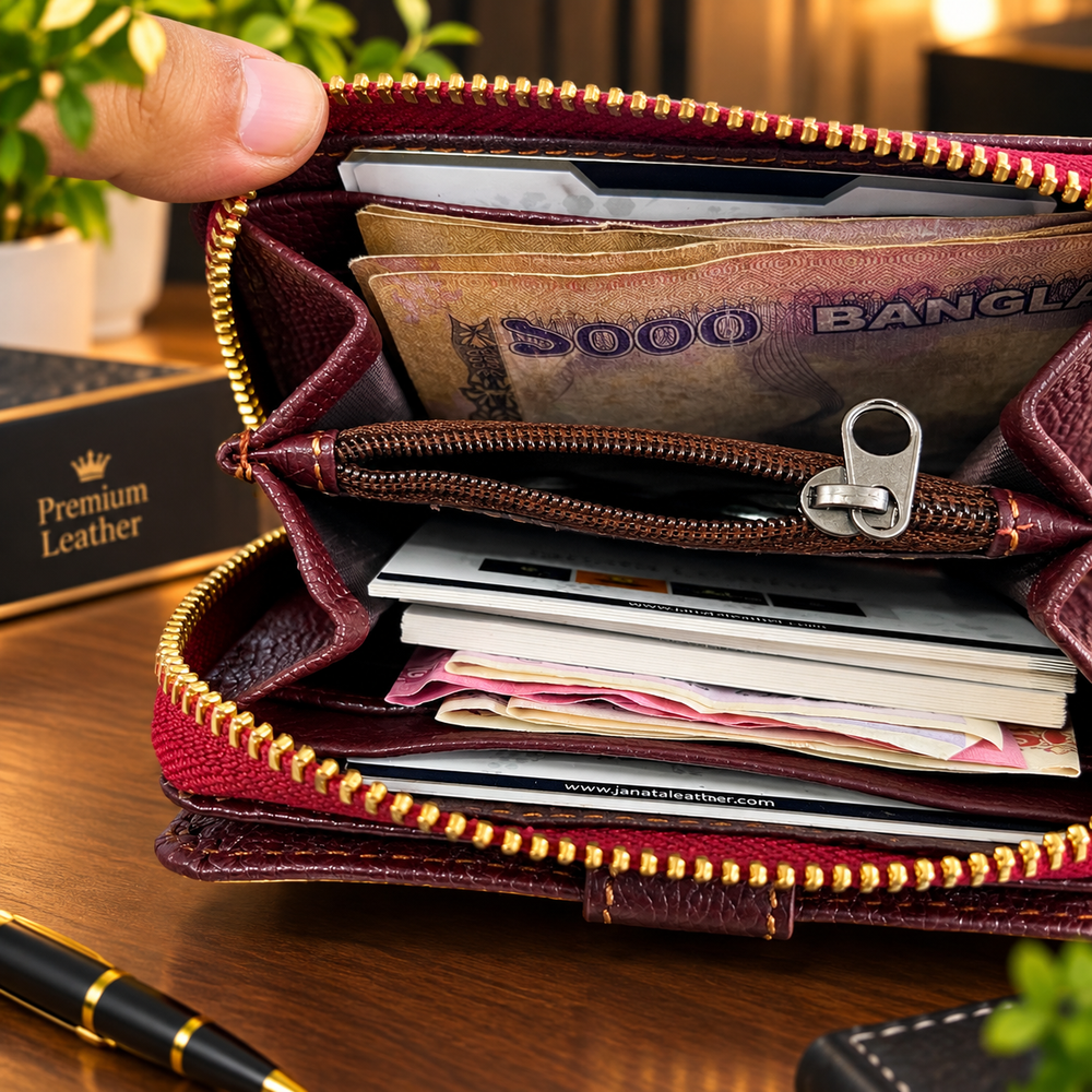 Premium Full Chrome Leather Wallet
