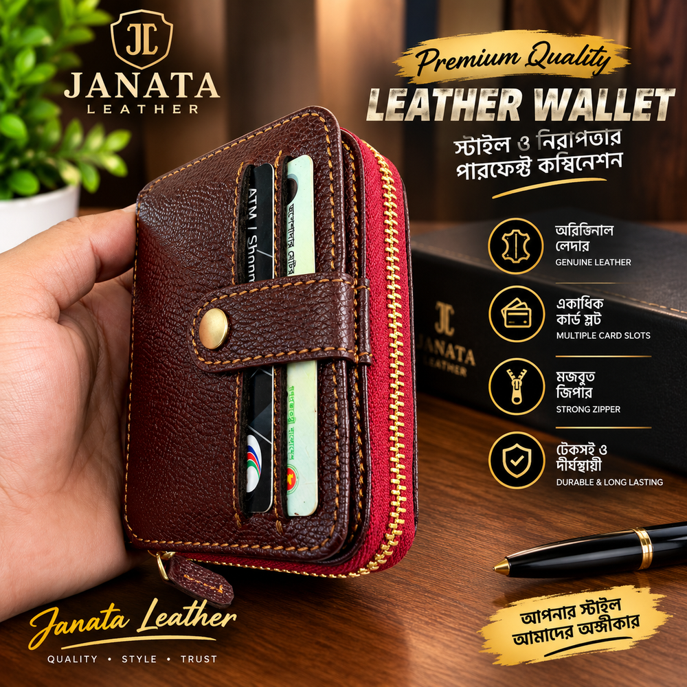 Premium Full Chrome Leather Wallet