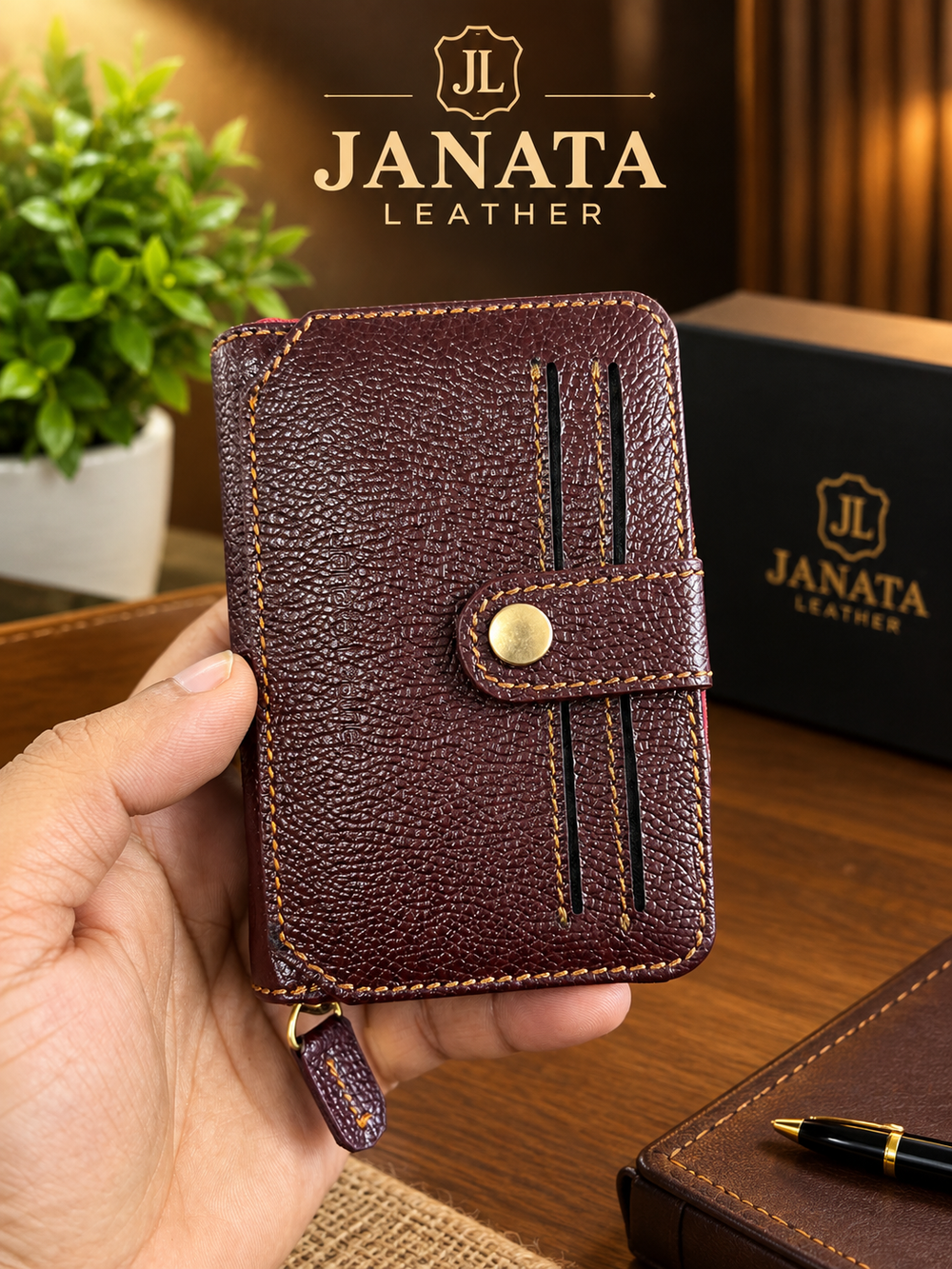 Premium Full Chrome Leather Wallet