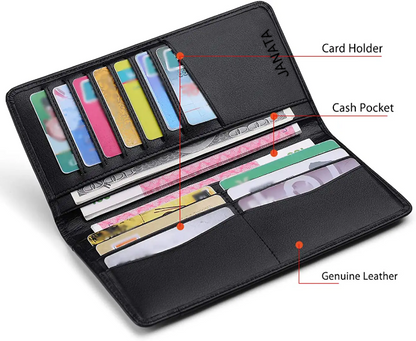 Premium Leather Long Wallet