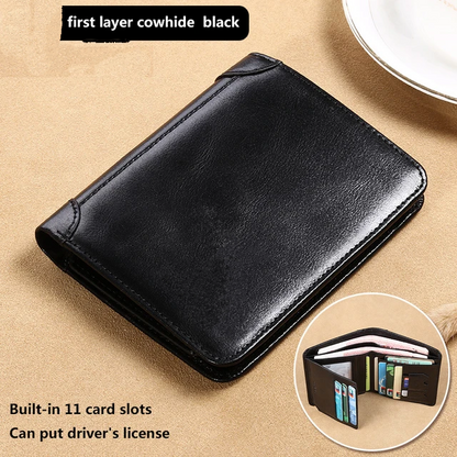 Leather Short Wallet