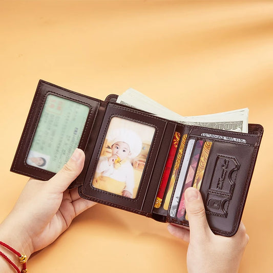 Leather Short Wallet