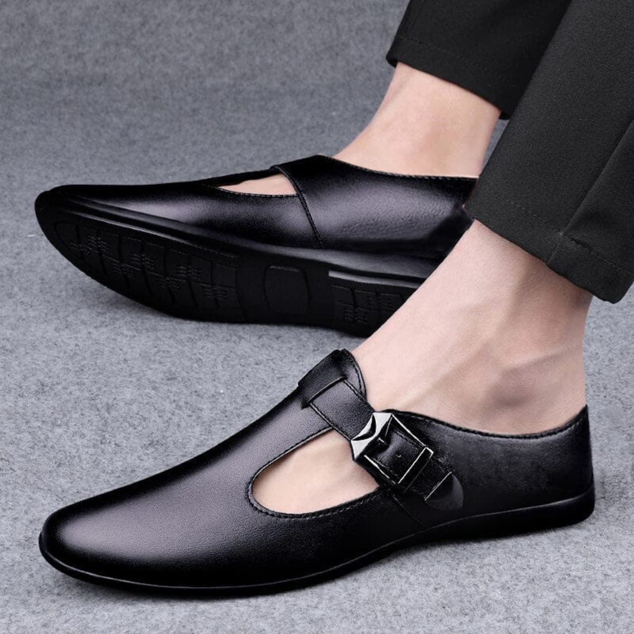 Men's Premium Leather Slip on mules Casual Shoes