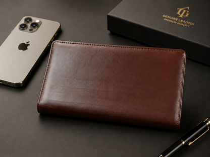 Premium long wallet with zipper