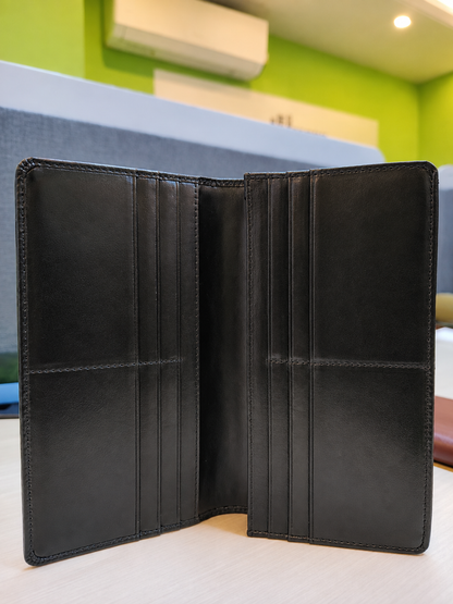 Premium long wallet with zipper
