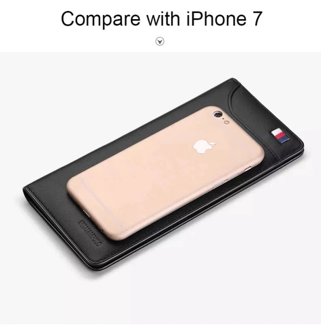 Premium Leather Long Wallet